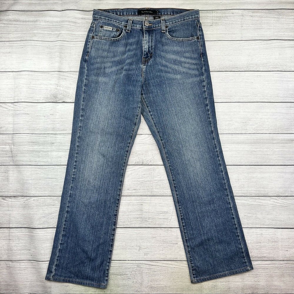 Calvin Klein Jeans Women’s 10 Stretch Bootcut Medium Wash Blue Denim W31 L30